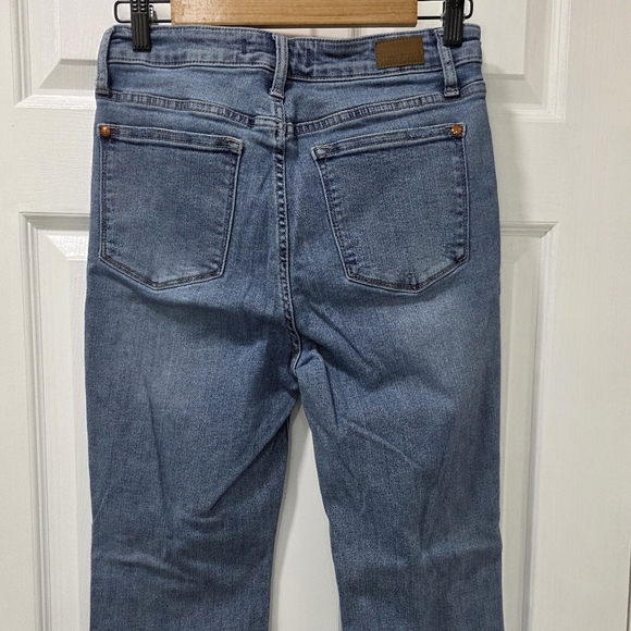 Judy Blue High Rise Slim Bootcut Jeans with Slit Hem - Size 7/28 - Picture 6 of 8
